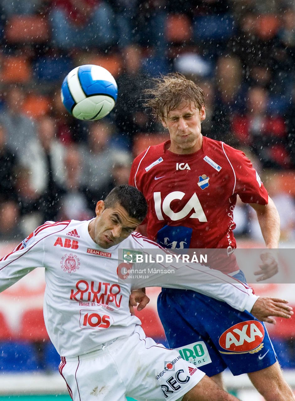  Mano Garcia, Degerfors i nickduell, nick med Mario Vasilj, Öster