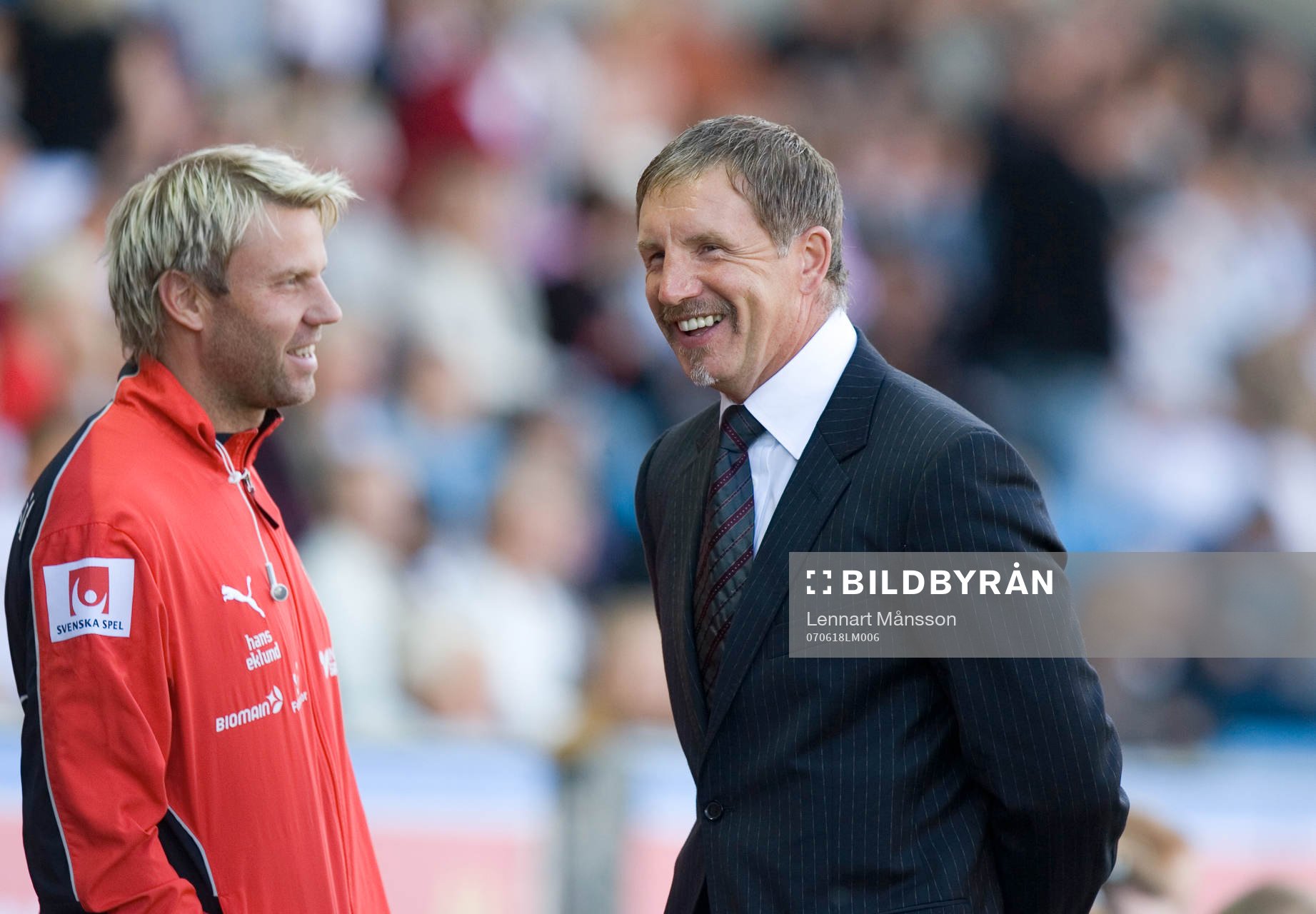 Stuart Baxter och Hans Eklund, tränare