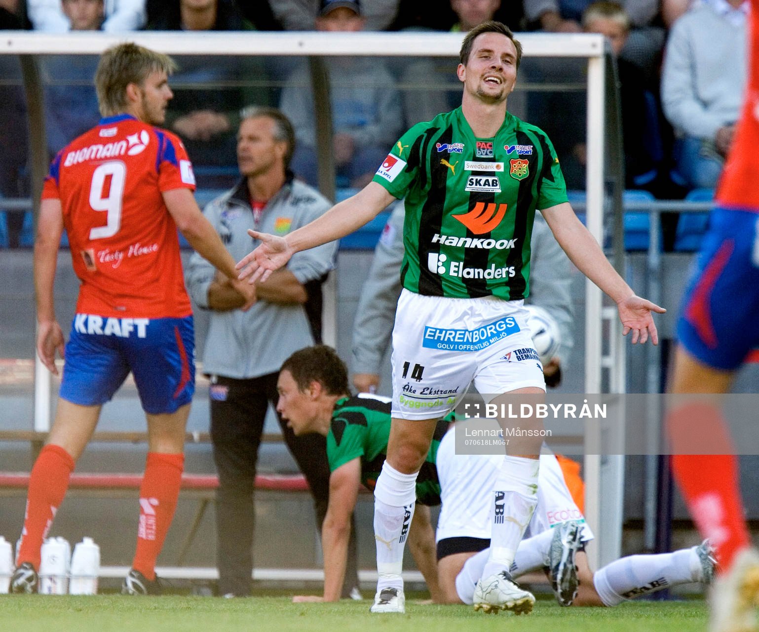   Daniel Nicklasson var gladare än Andreas Dahl, två IFK Hässleholm-are.