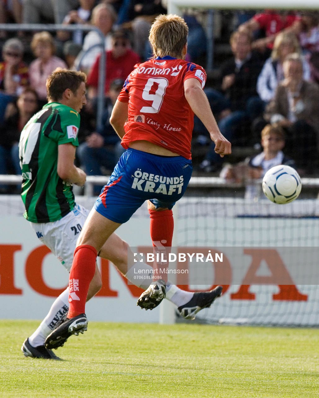 Andreas Dahl, Helsingborg. Ryggtavla, reklam,