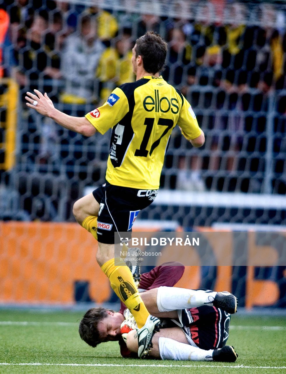 Christian Fegler, Trelleborg, James Keene, Elfsborg