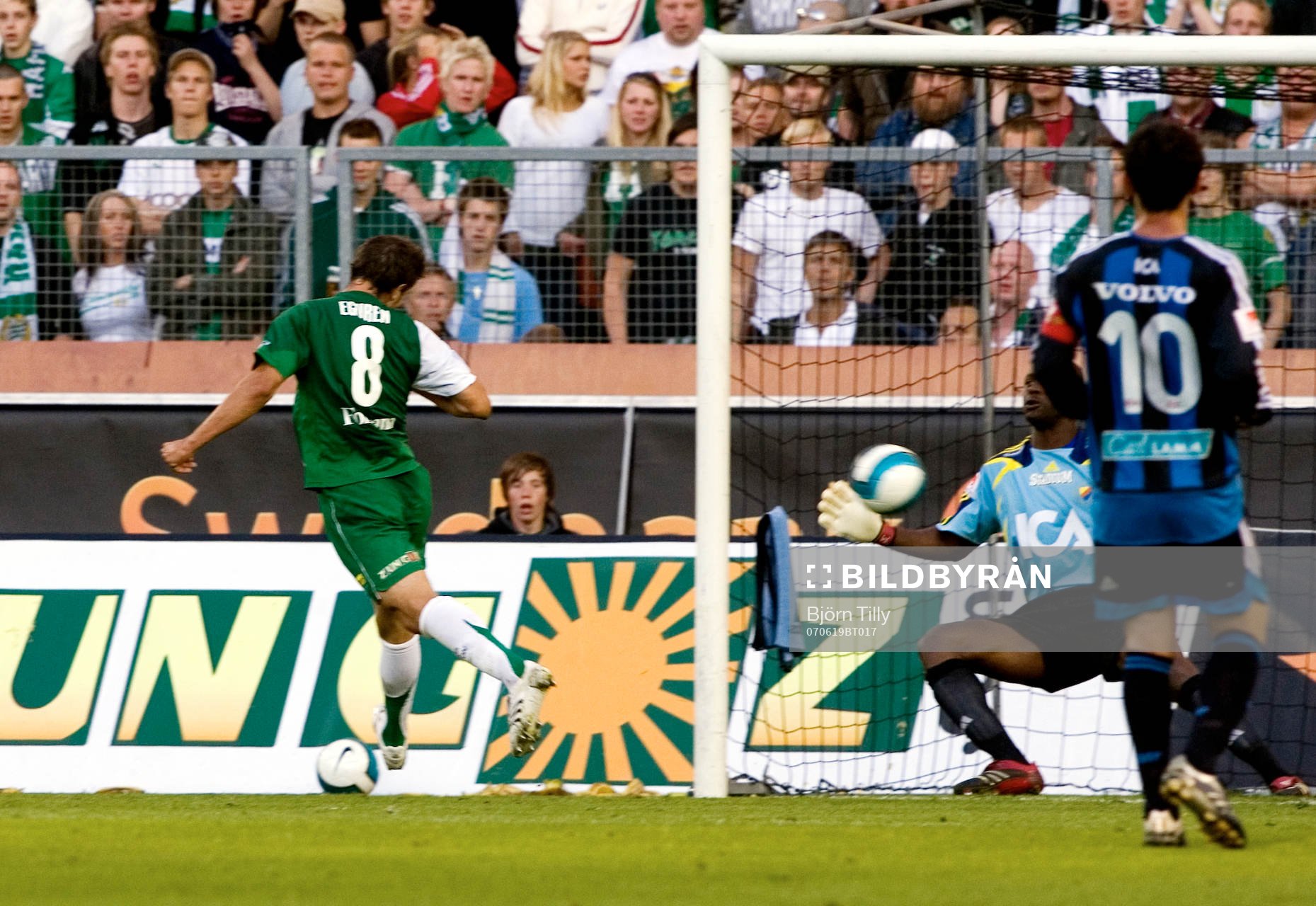 Sebastian Eguren, Hammarby, nickar in 1-0