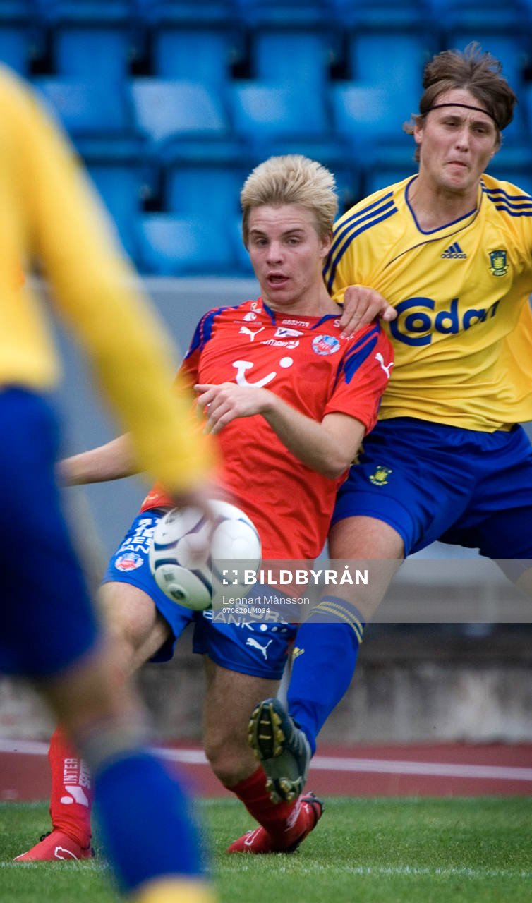 Mathias Unkuri, HIF i tuff duell mot Bröndbyspelaren
