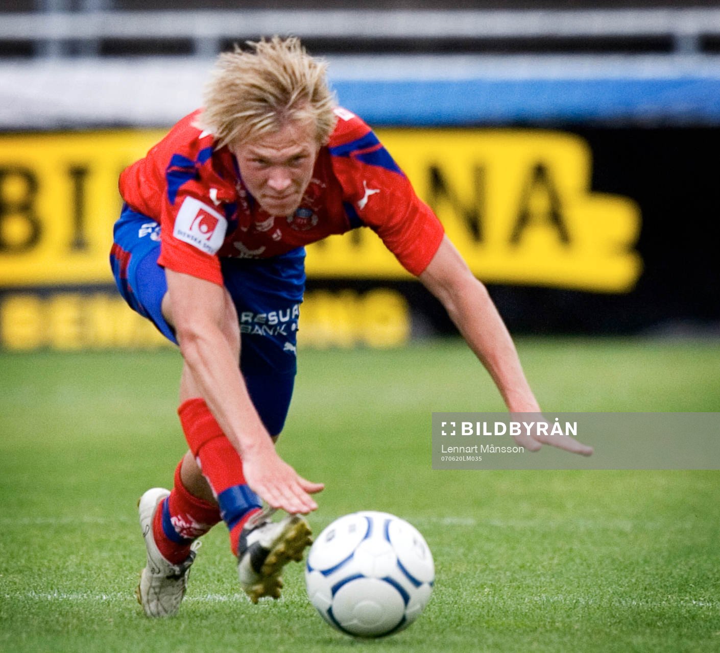 Andreas Landgren, HIF snubblar, trillar, faller