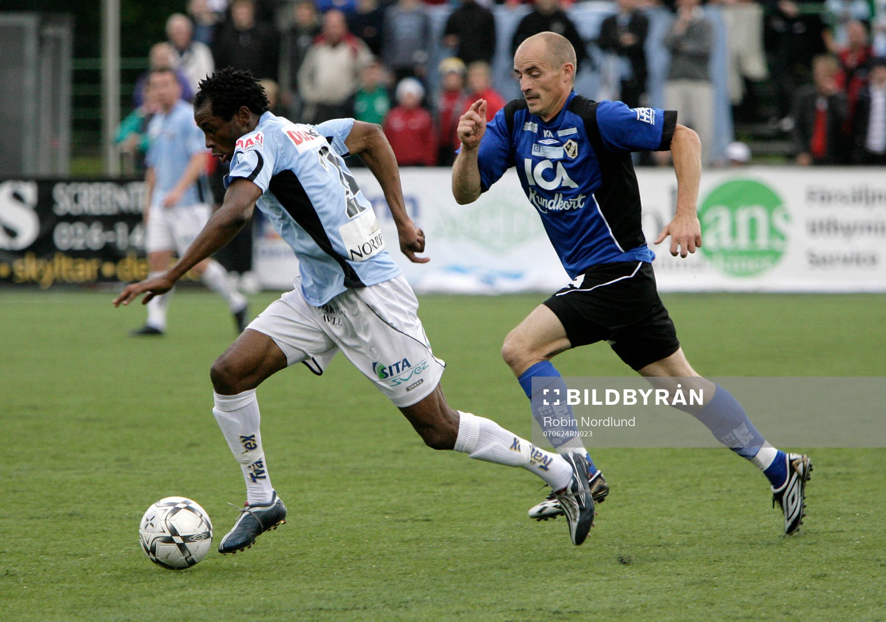 Rene Muzola Makondele och Magnus Arvidsson, Halmstad