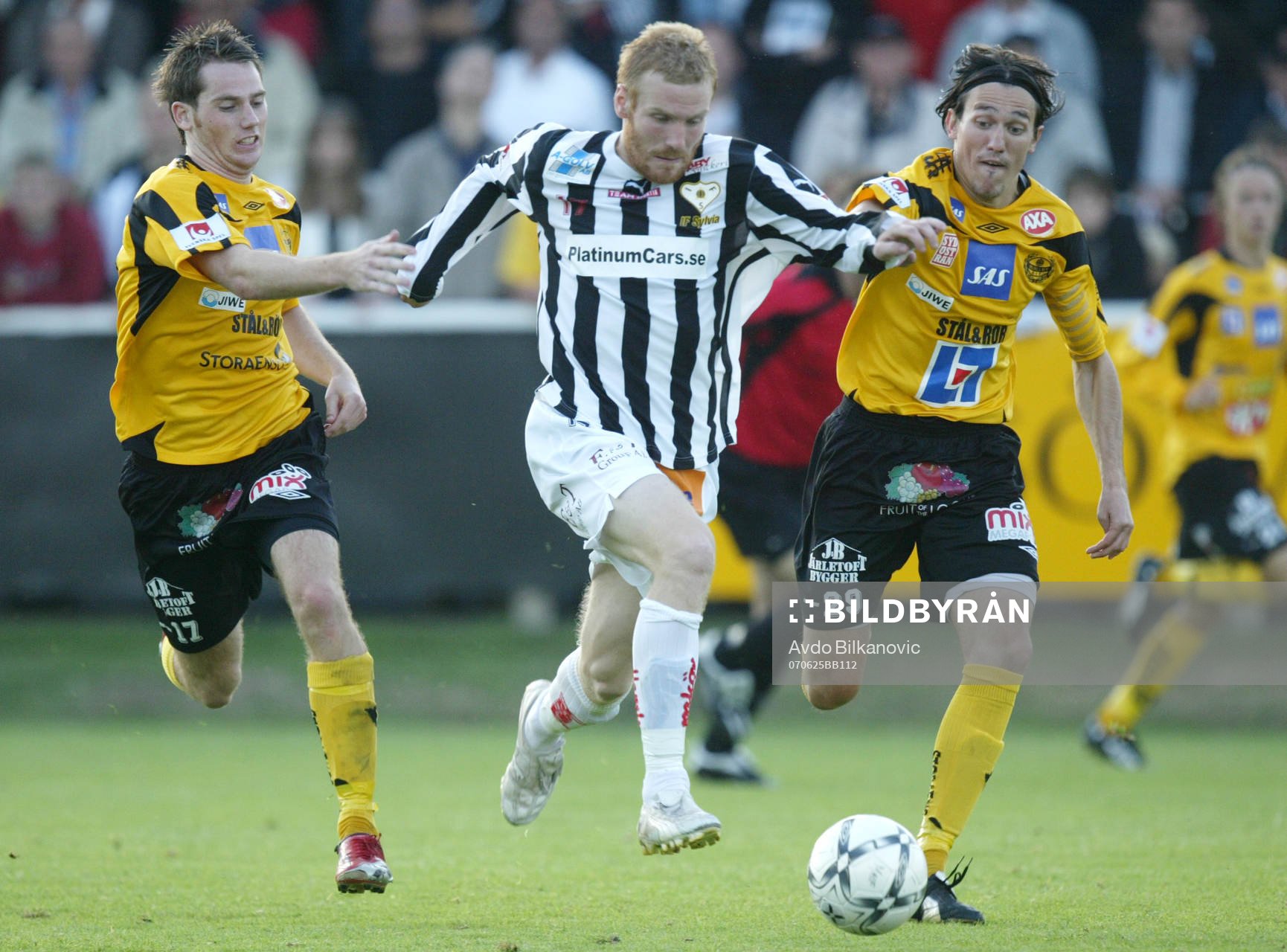 Andreas Firman, Sylvias jagas av, Daniel Ivanovski och Johan Persson, Mjällby