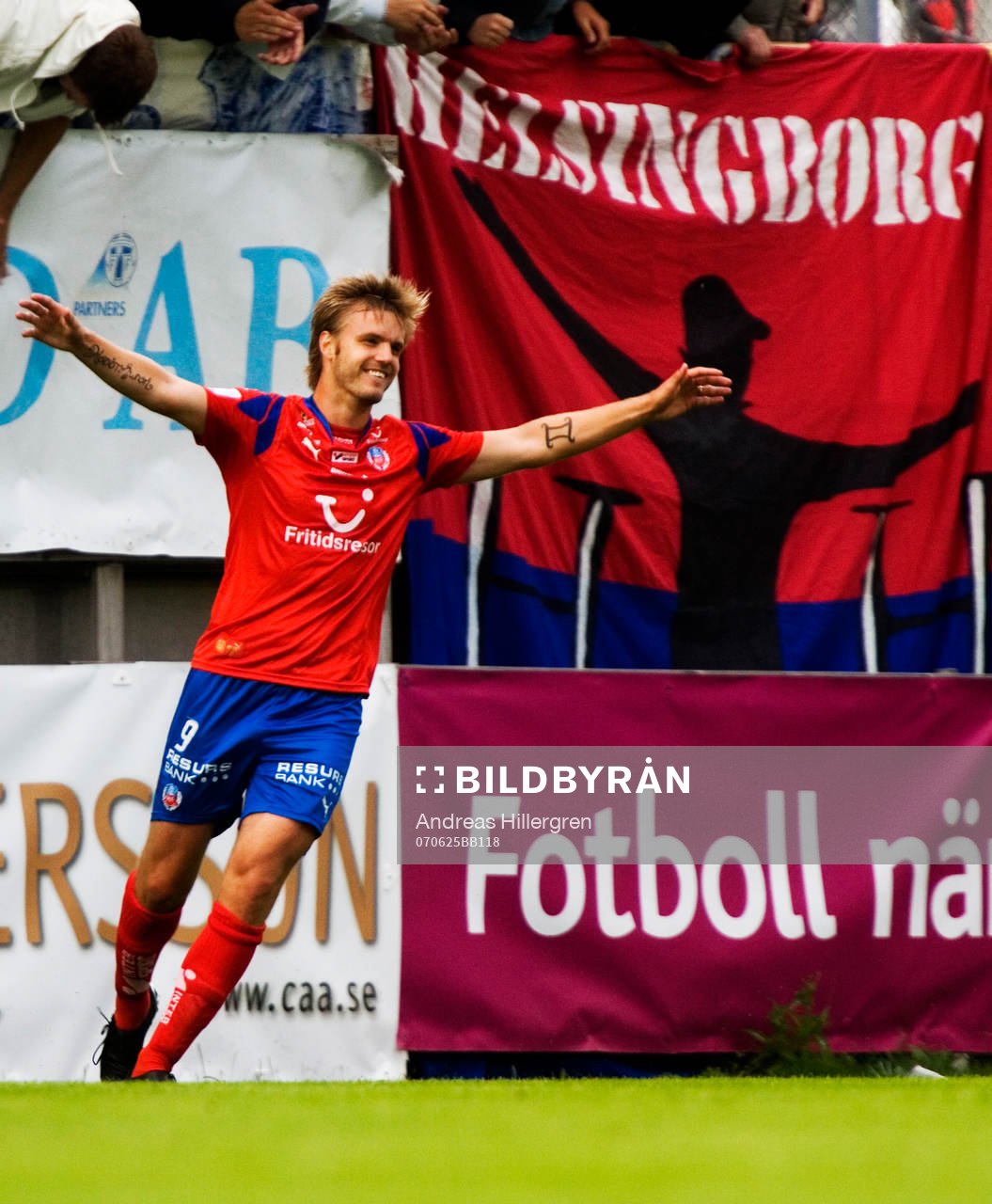 Andreas Dahl, Helsingborg, jubel