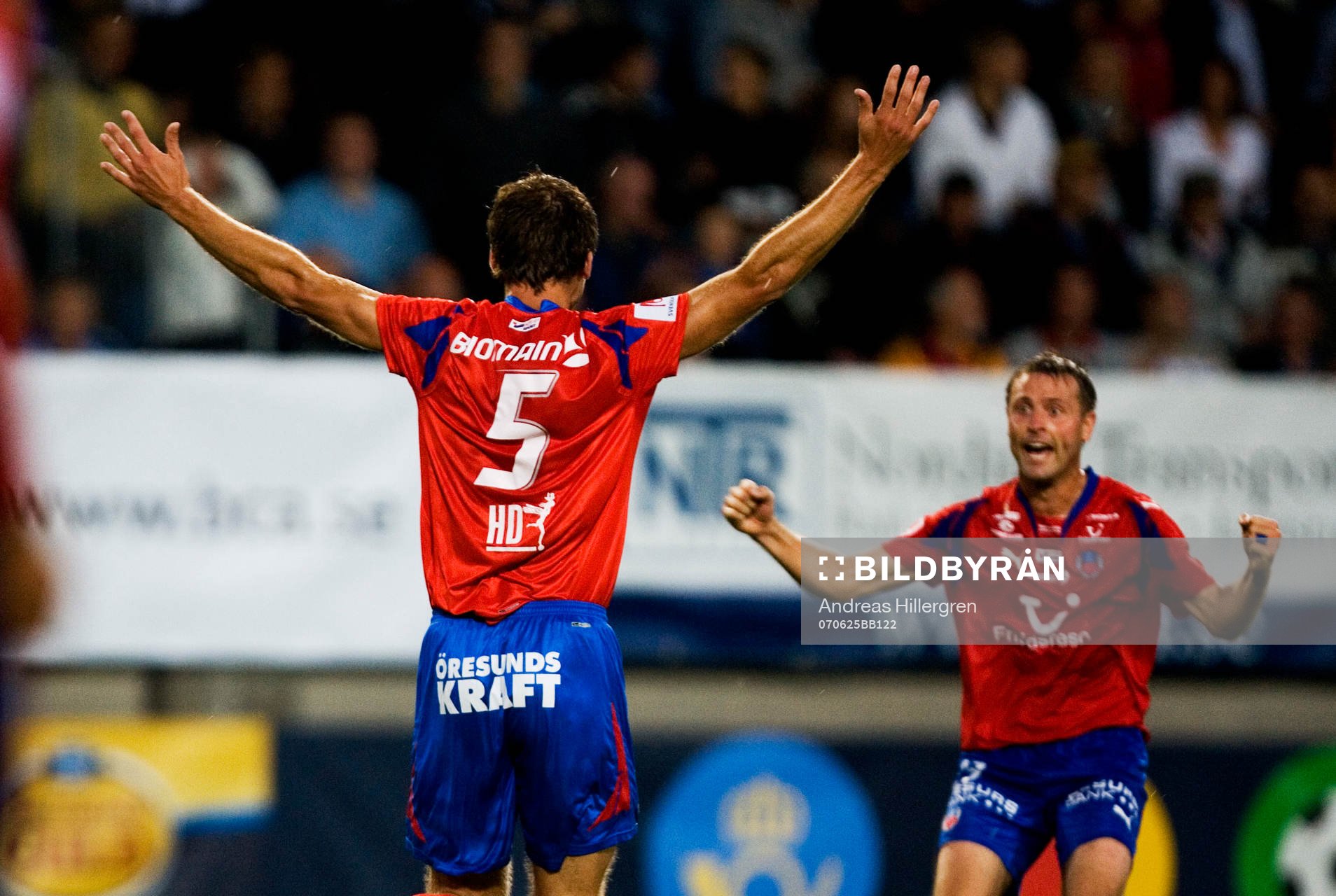Andreas Jakobsson, Helsingborg,  jubel