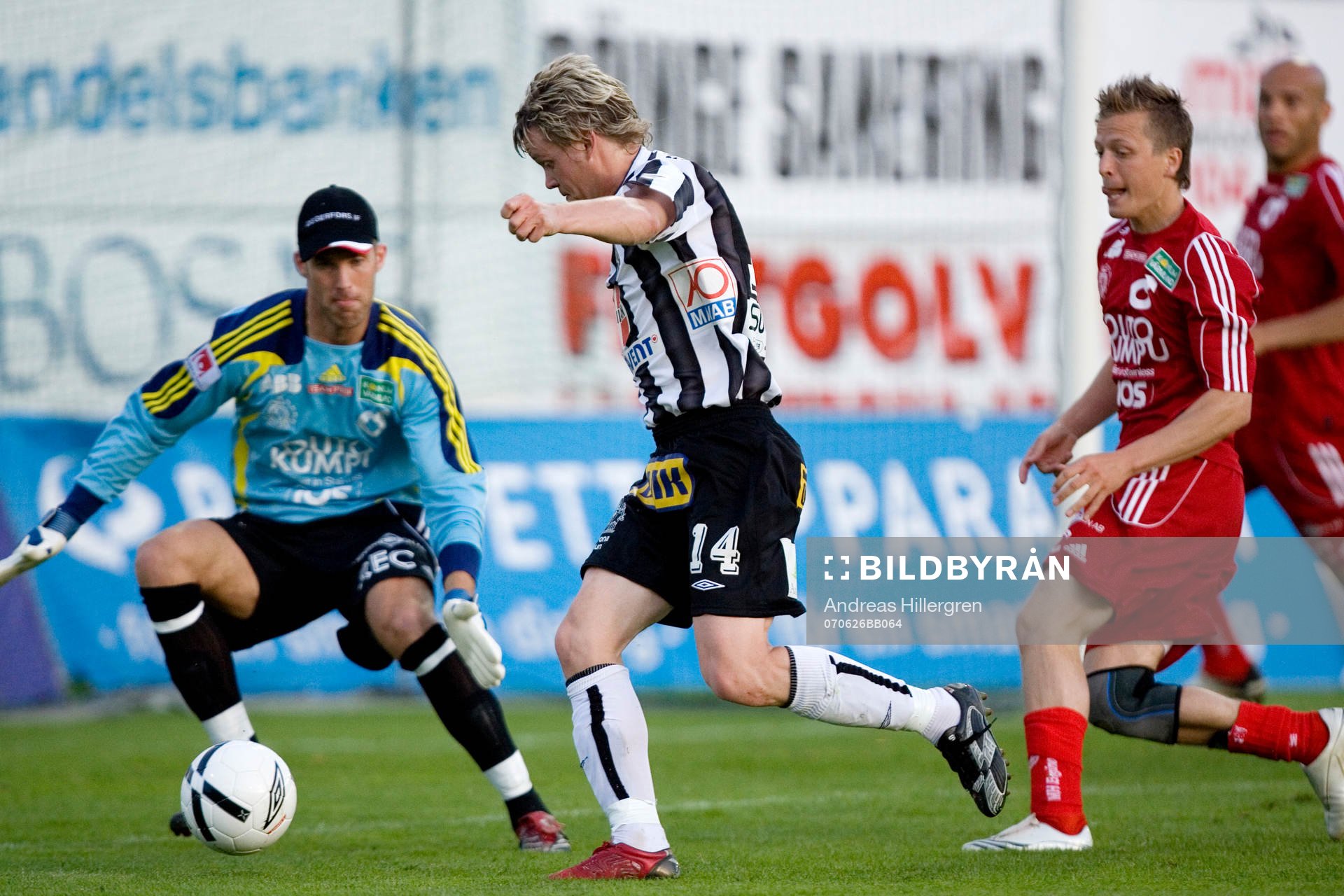 Håkan Söderstjerna och Jonas Bohlin, målvakt Degerfors