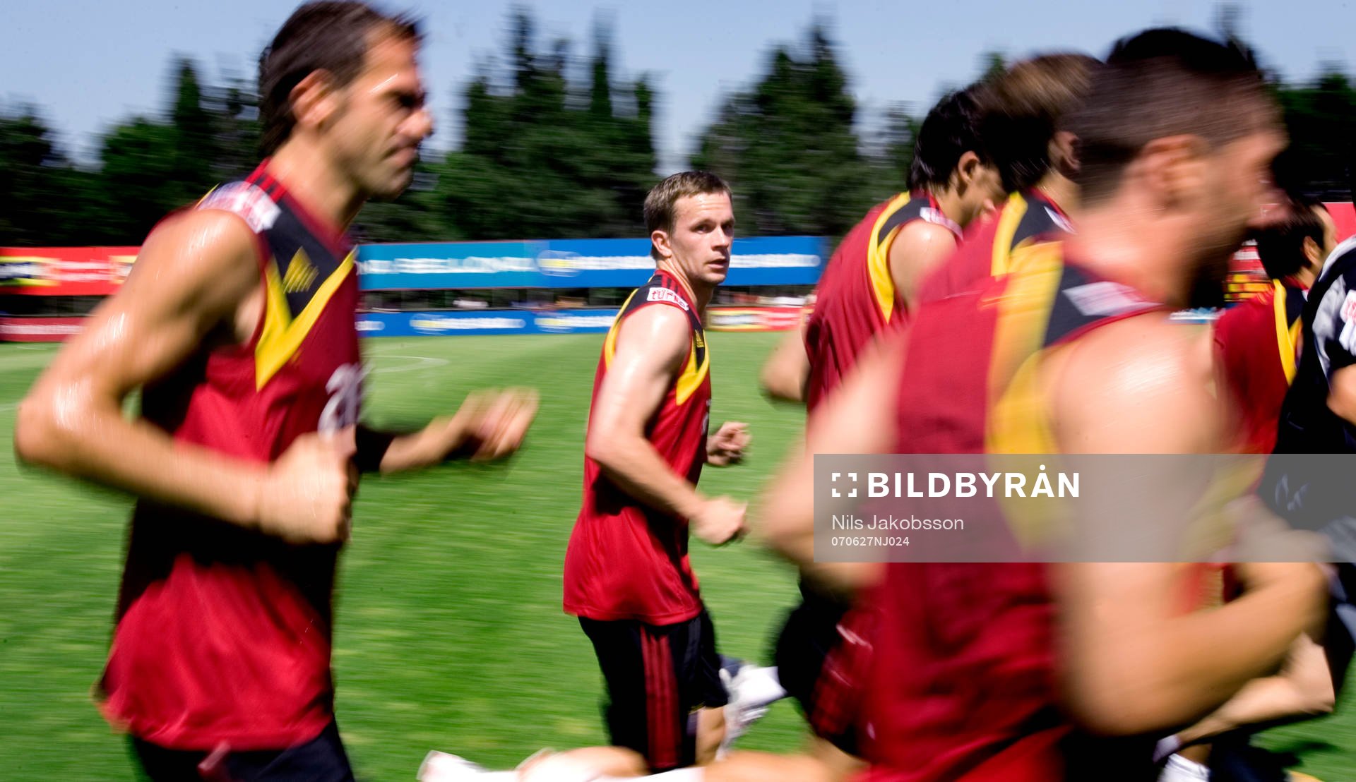 Tobias Linderoth första träningen i Galatasaray, Turkiet