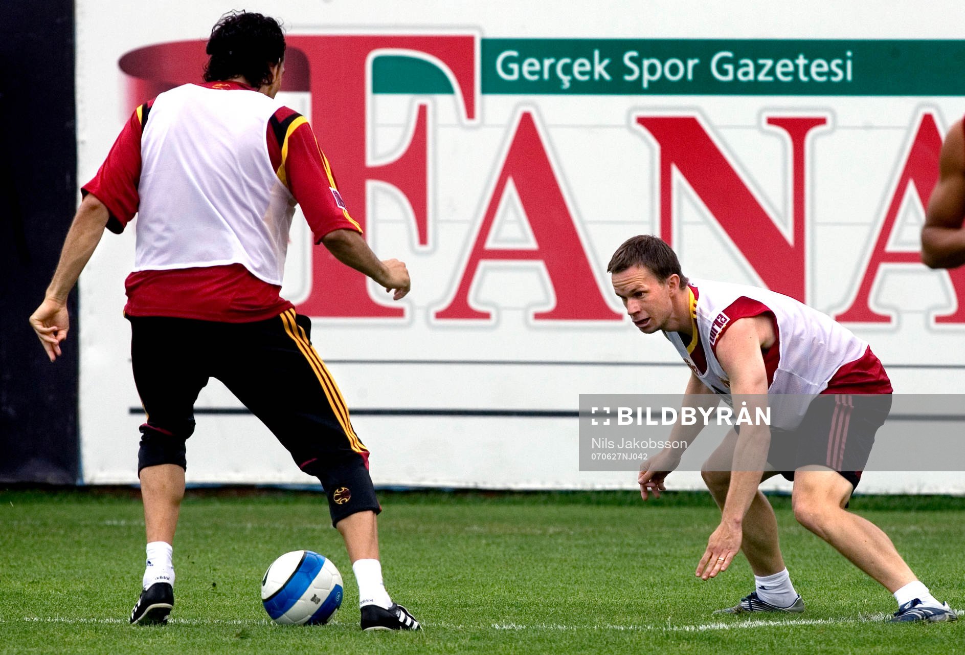Tobias Linderoth första träningen i Galatasaray
