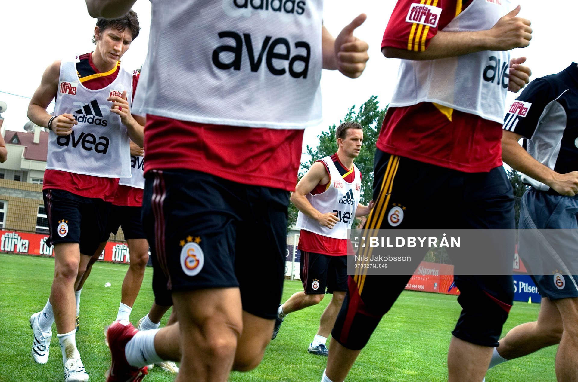 Tobias Linderoth första träningen i Galatasaray