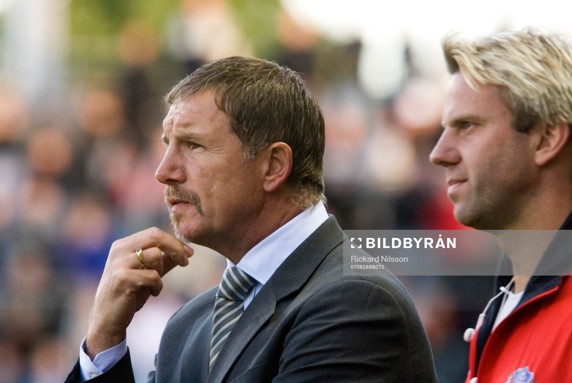 Stuart Baxter och Hans Eklund, tränare, Helsingborg