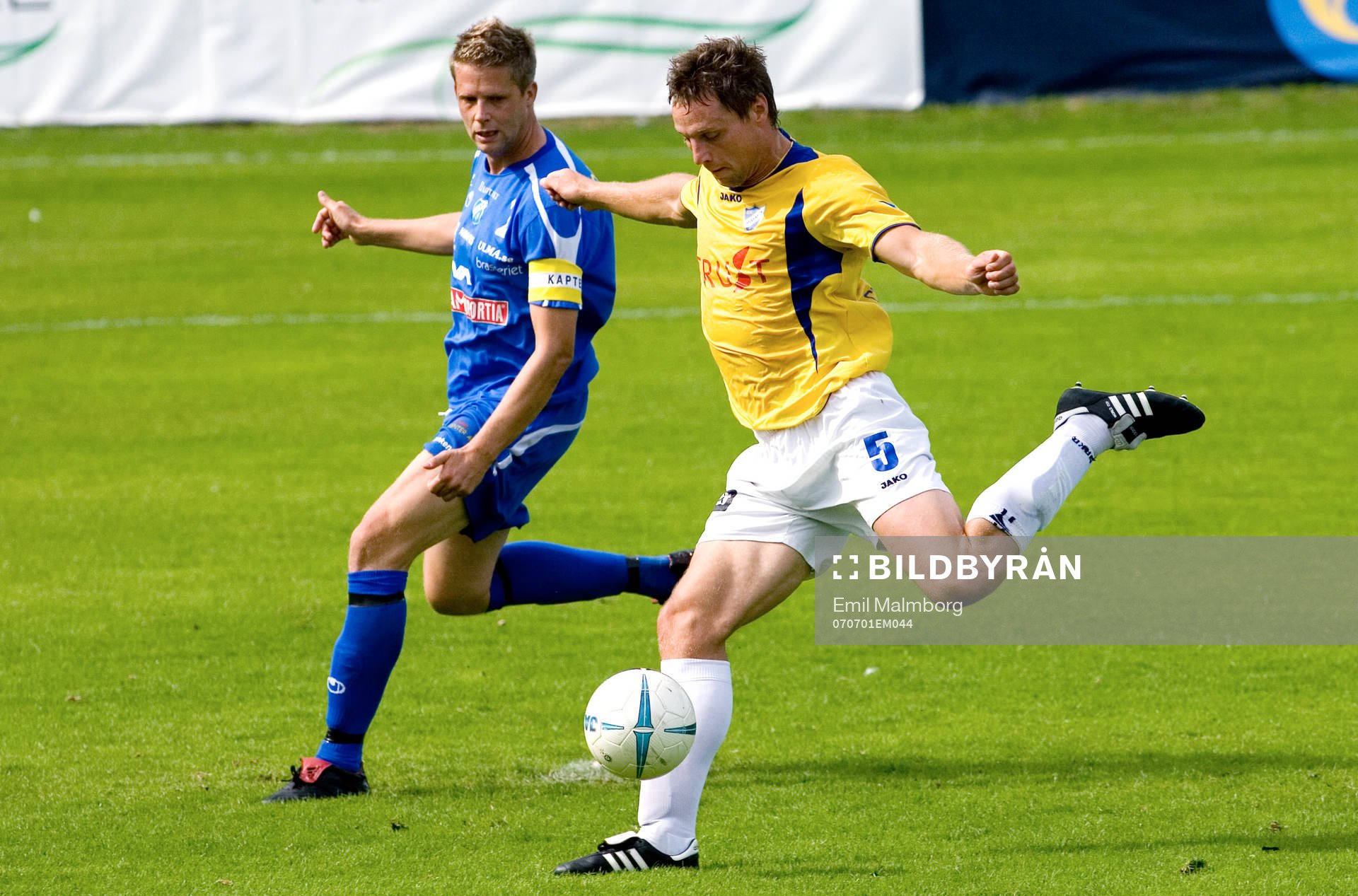 Jörgen Svensson, IFK Malmö gör 2-1. Jubel