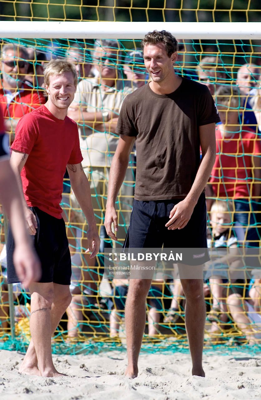 Andreas Isaksson och Christian Wilhelmsson hade skoj