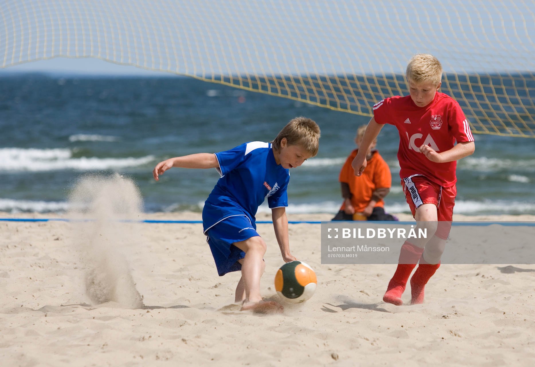 Fotboll, Beach soccer, pojkar, pojk