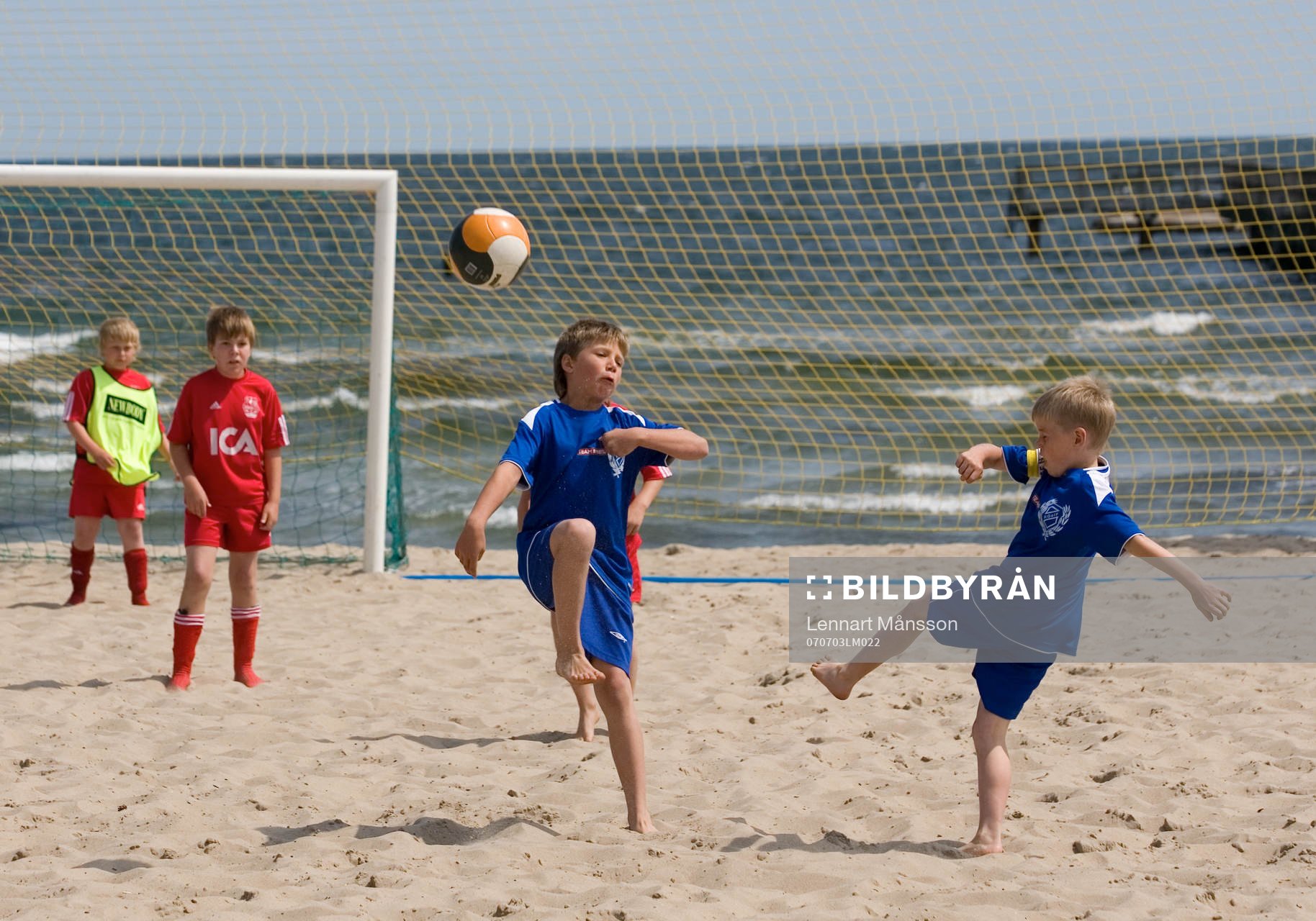 Fotboll, Beach soccer, pojkar, pojk