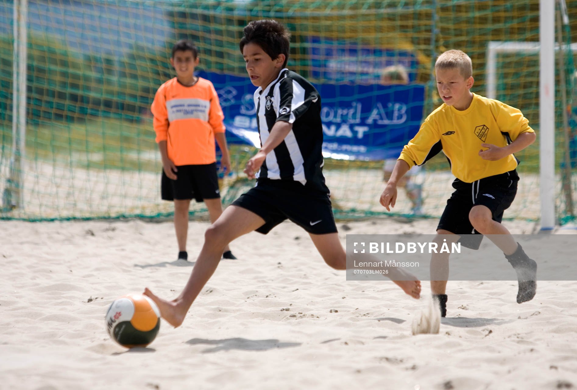 Fotboll, Beach soccer, pojkar, pojk