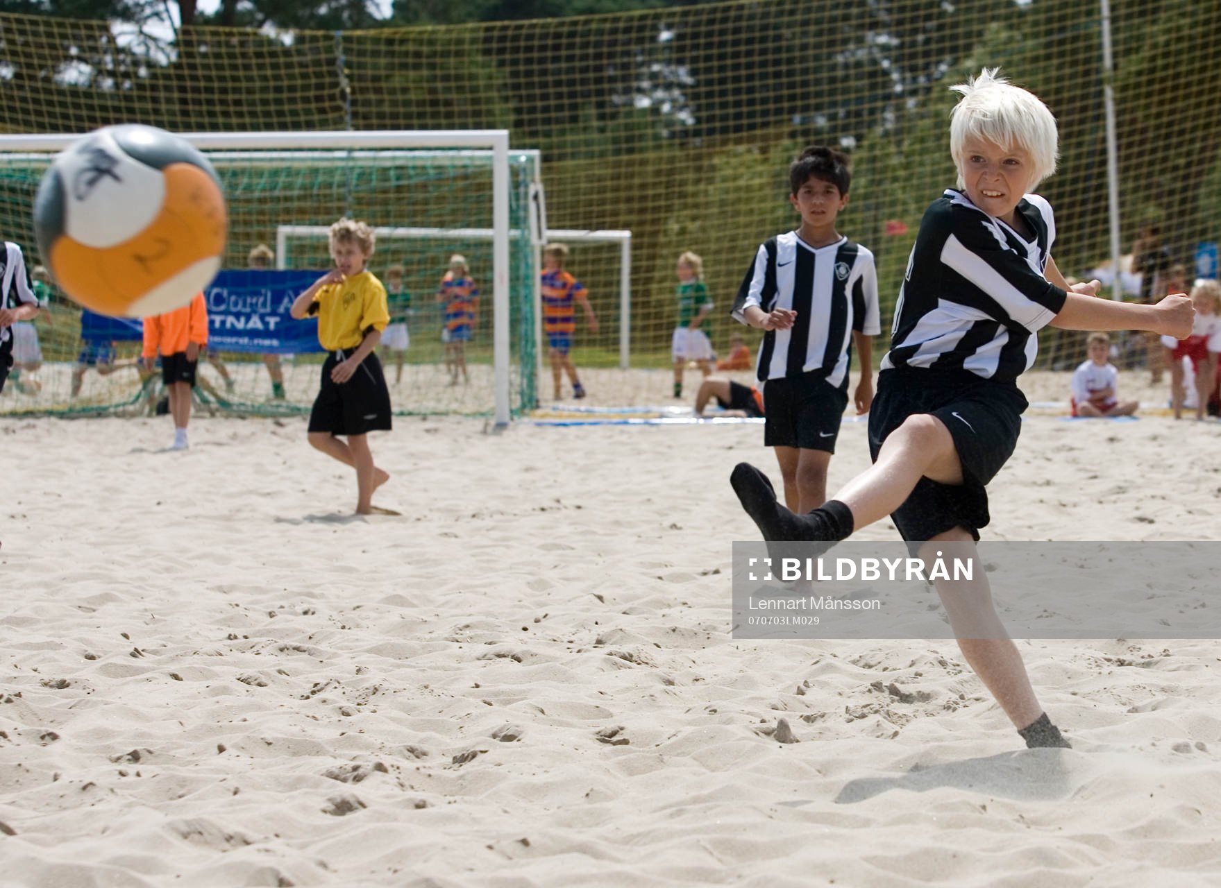 Fotboll, Beach soccer, pojkar, pojk
