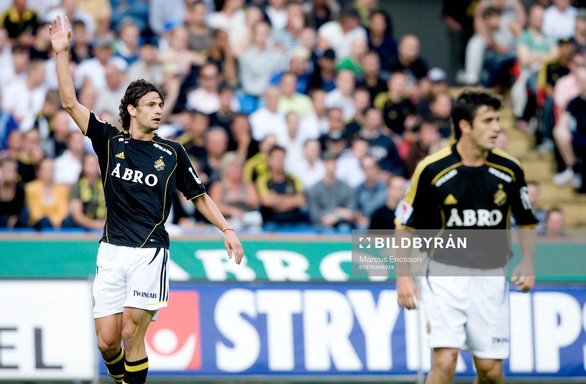 Ivan Obolo och Lucas Valdemarin, AIK