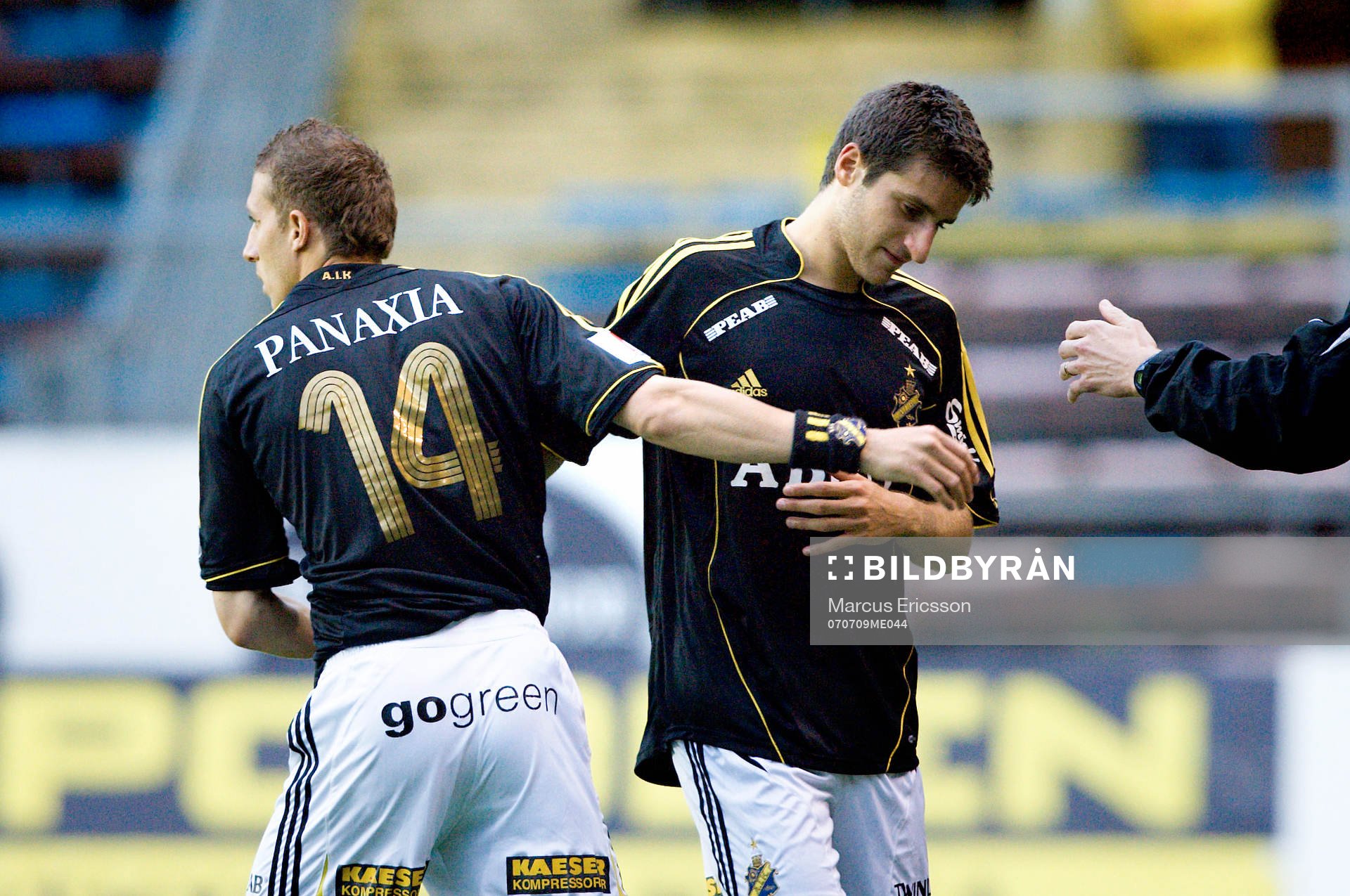 Kenny Pavey och Gabriel Özkan, AIK