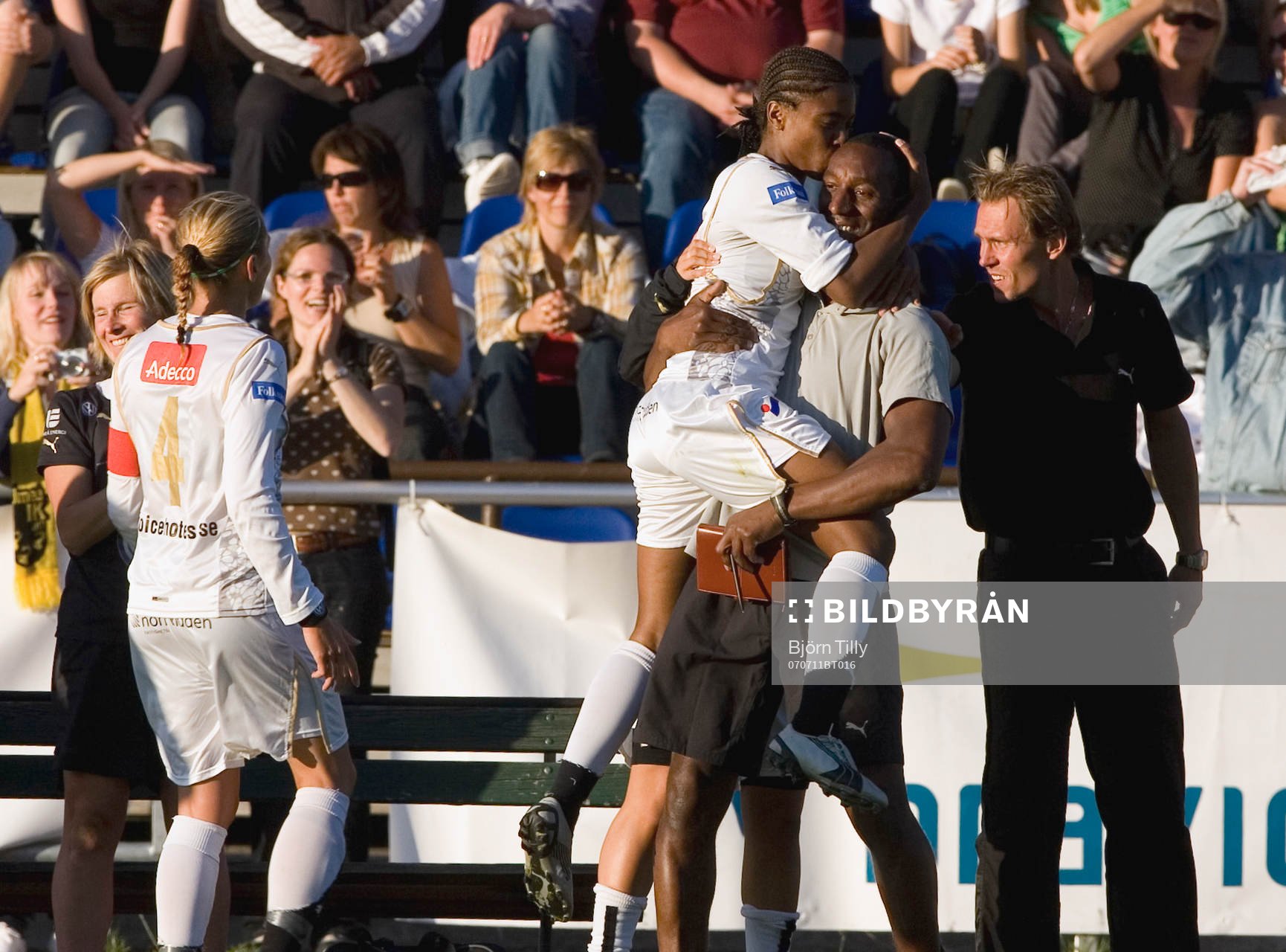  Elaine Maura och Steve Galoway, Umeå efter 0-1.