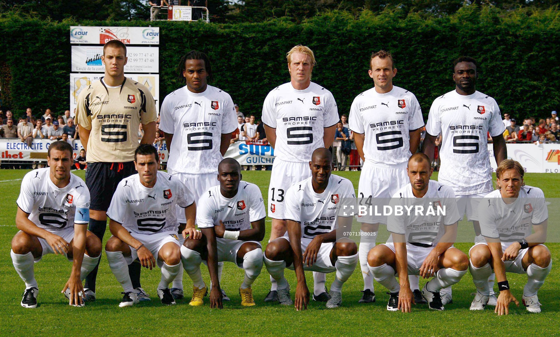 Bakre fr.v. Simon Pouplin, Jimmy Briand, Petter Hansson,