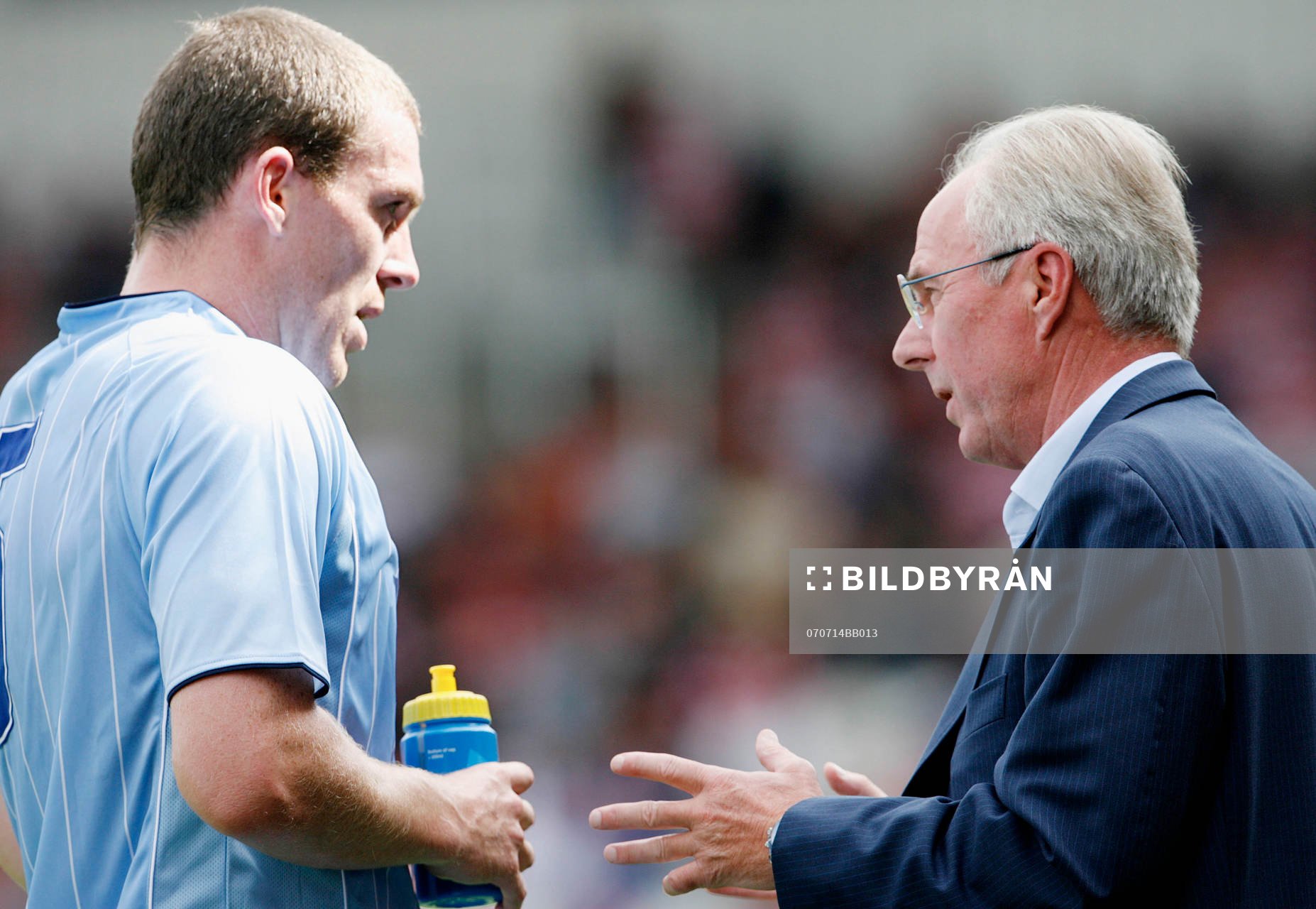  Svennis, Sven-Göran, Sven Göran Eriksson ny tränare i Manchester City, ger instruktioner åt Richard Dunne.