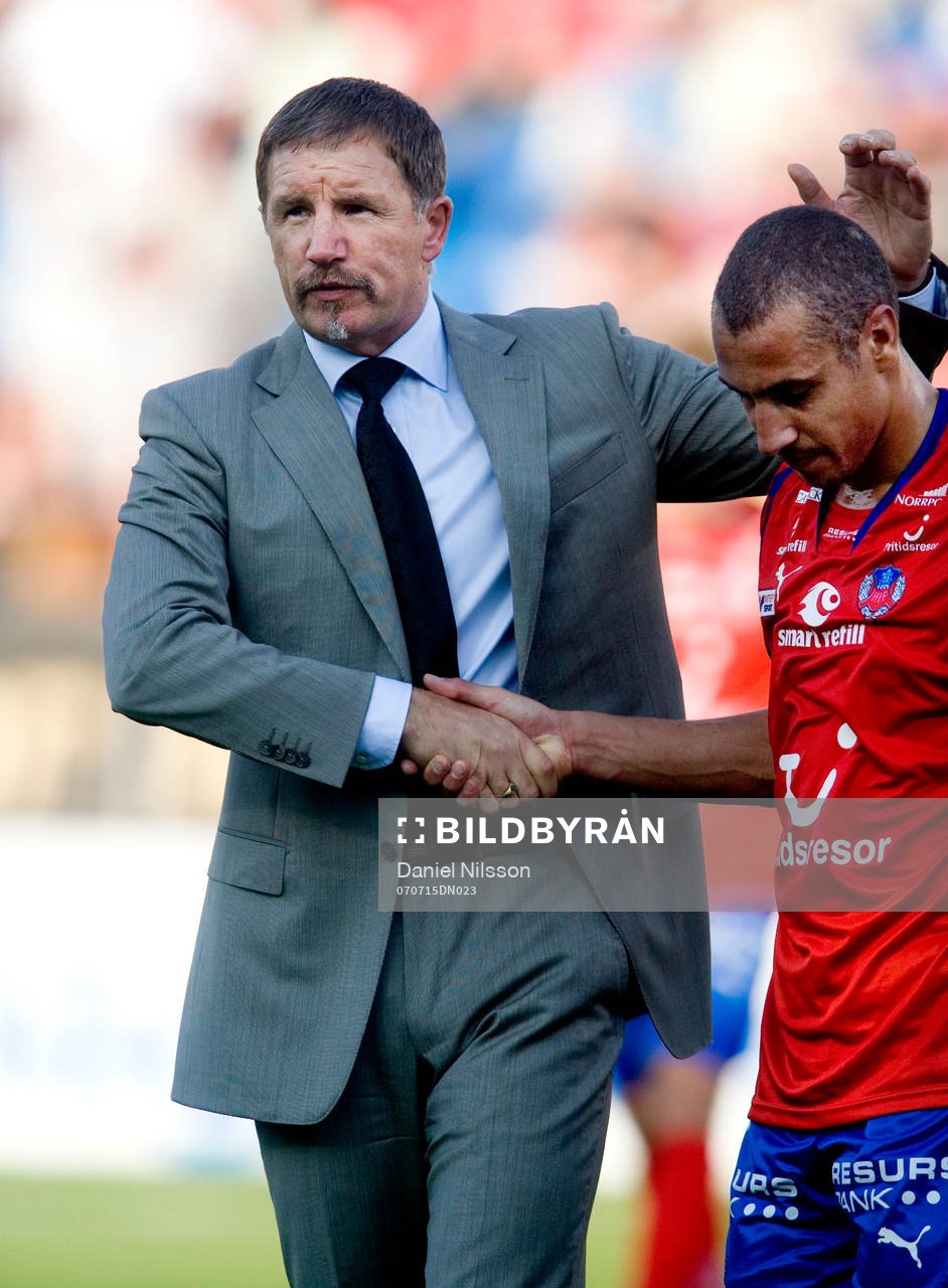 Stuart Baxter, tränare Helsingborg och Henrik Larsson
