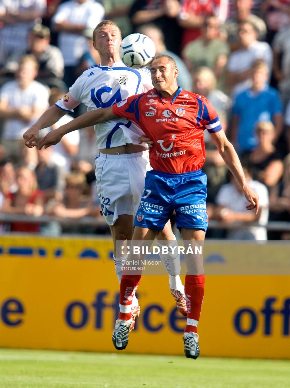 Henrik Larsson, Helsingborg och Ragnar Sigurdsson, Göteborg
