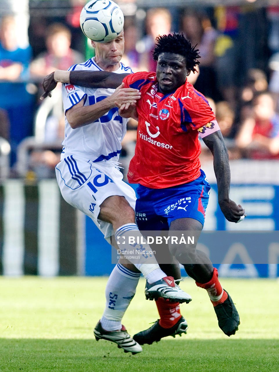Razak Omotoyossi, Helsingborg och Thomas Olsson, Göteborg
