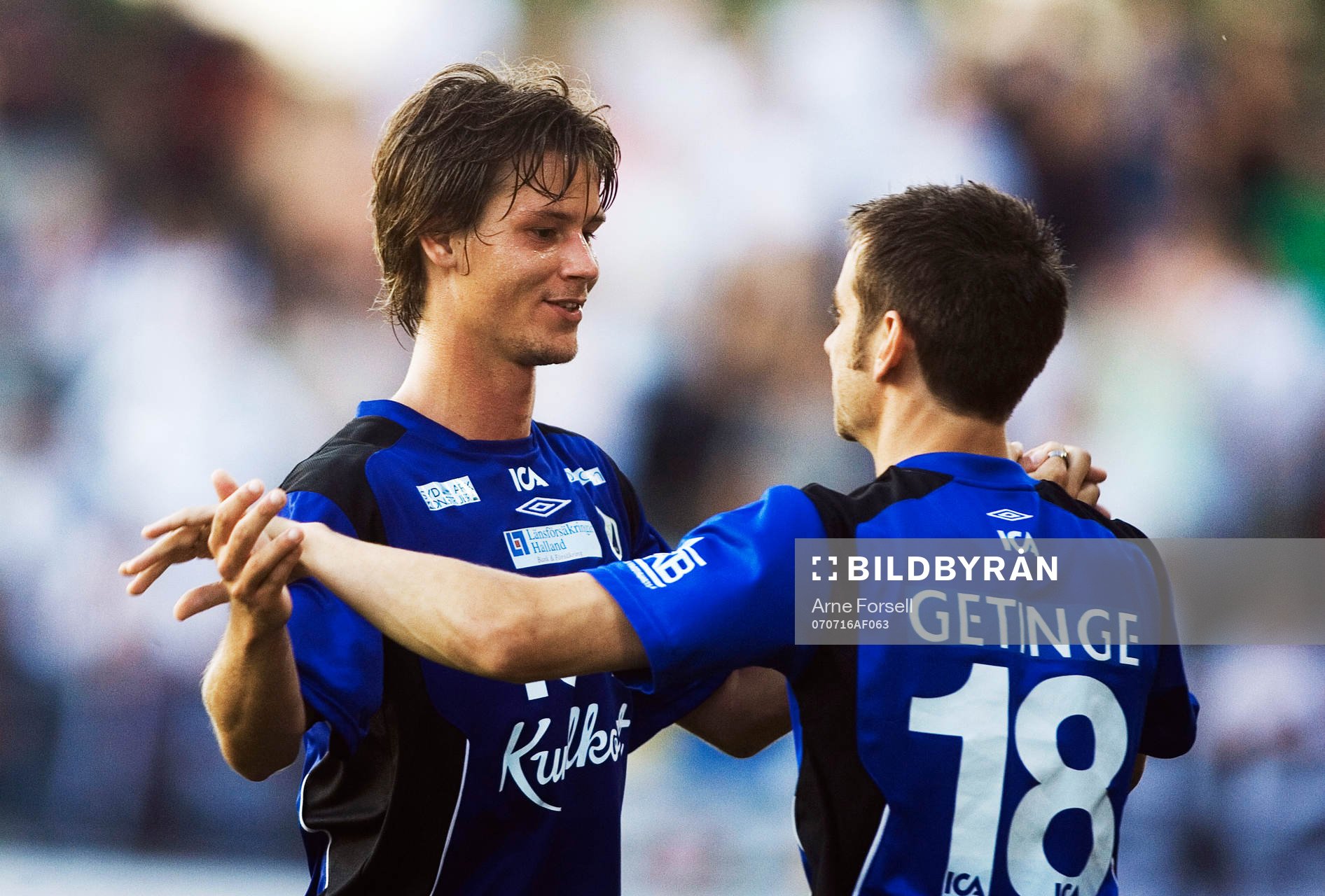 Dusan Djuric och Björn Anklev, jubel