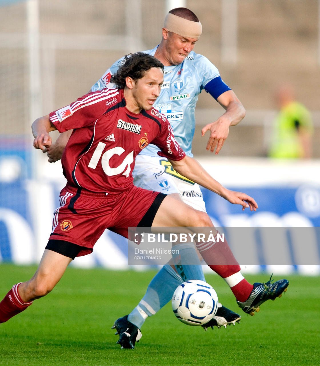 Daniel Andersson, Malmö och Andrej Komac, Djurgården
