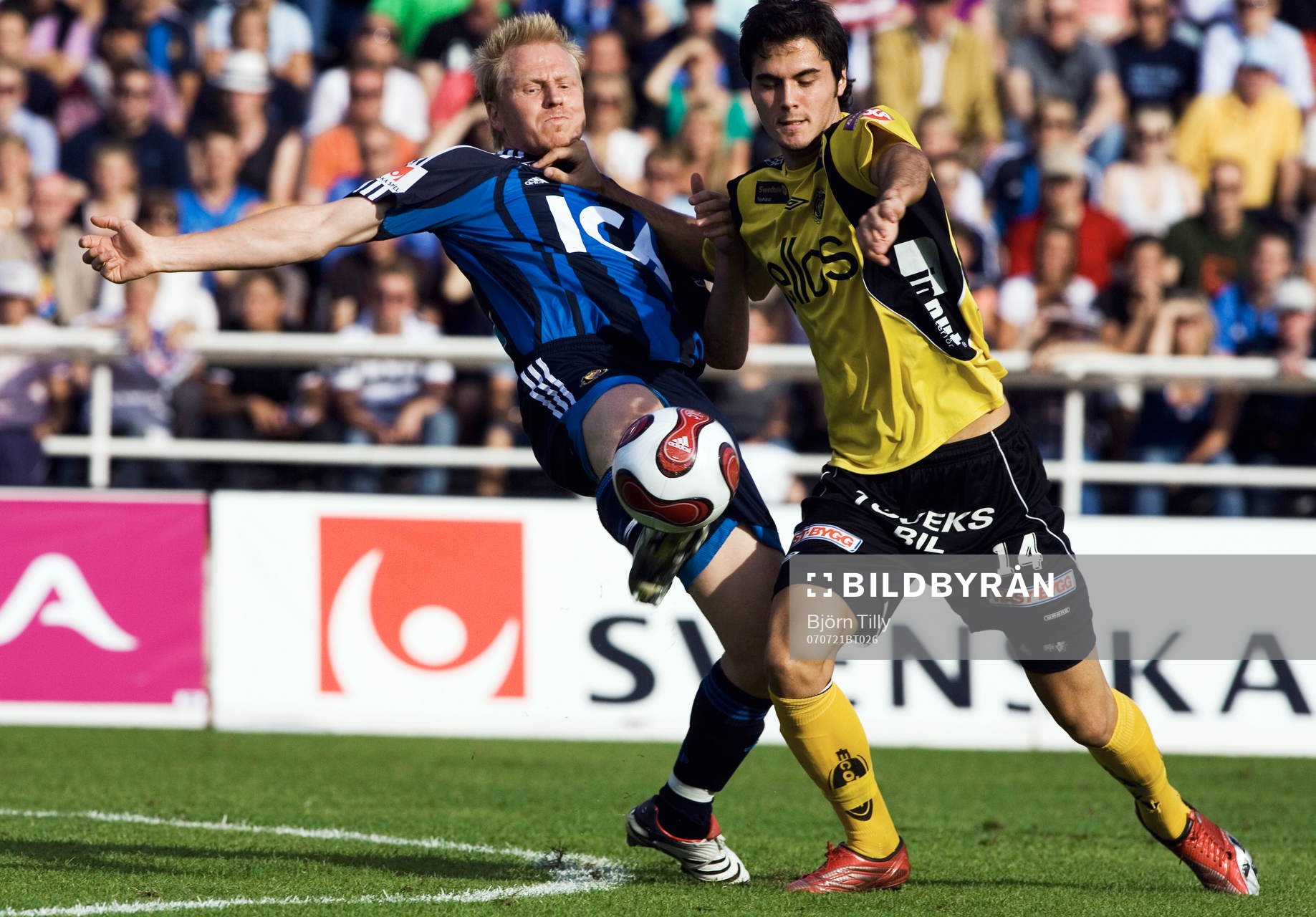Aki Riihilahti, Djurgården, och Denni Avdic, Elfsborg