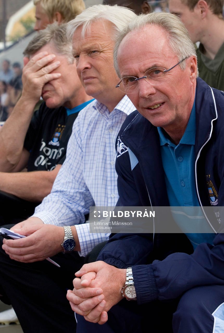 Hans Backe och Sven-Göran (Svennis) Eriksson, tränare,