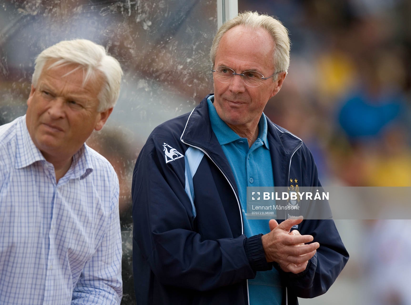 Hans Backe och Sven-Göran (Svennis) Eriksson, tränare,