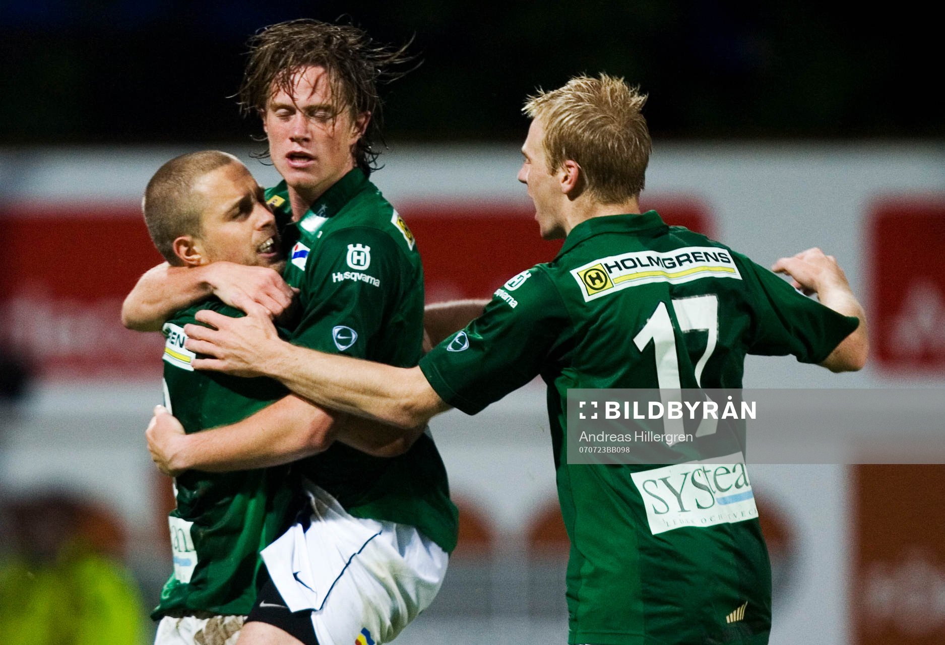 Patrik Elmander, jubel
