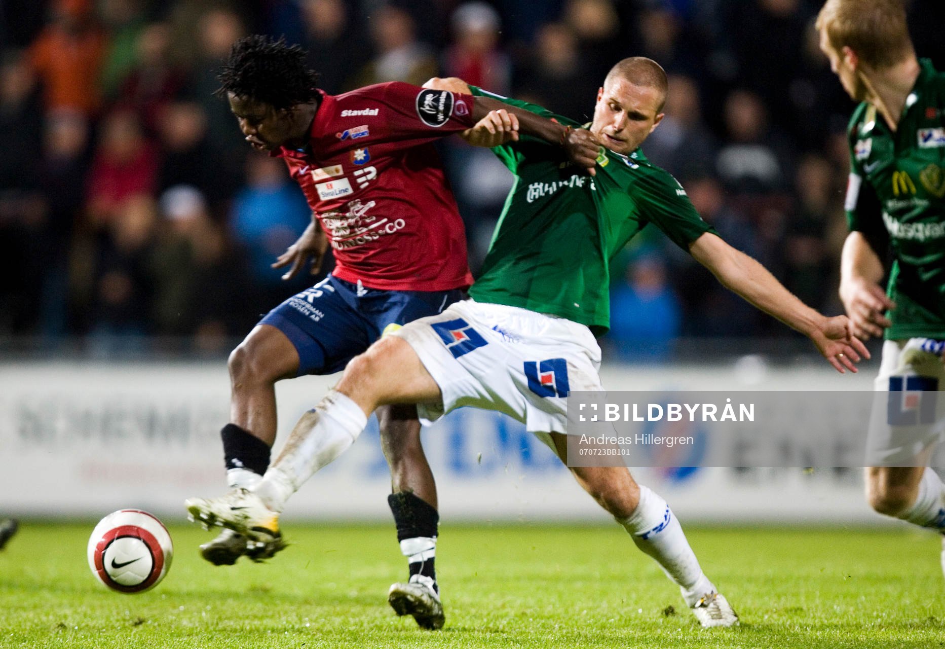  Patrik Elmander och Boyd Mwila.