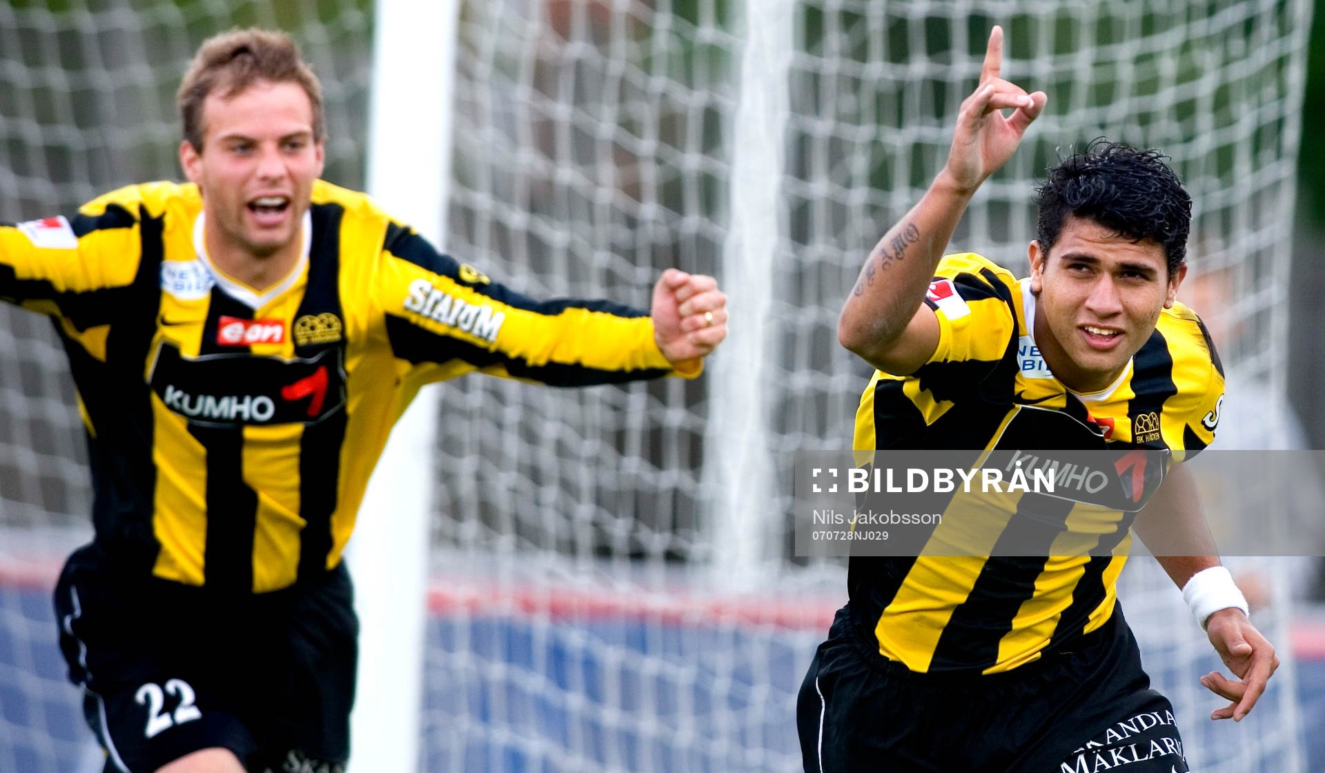  Paulo José de Oliveiera, Häcken, jubel efter 3-0, Daniel Forsell, Häcken.
