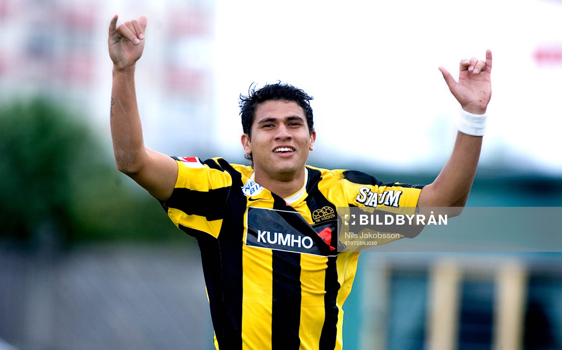  Paulo José de Oliveiera, Häcken, jubel efter 3-0.