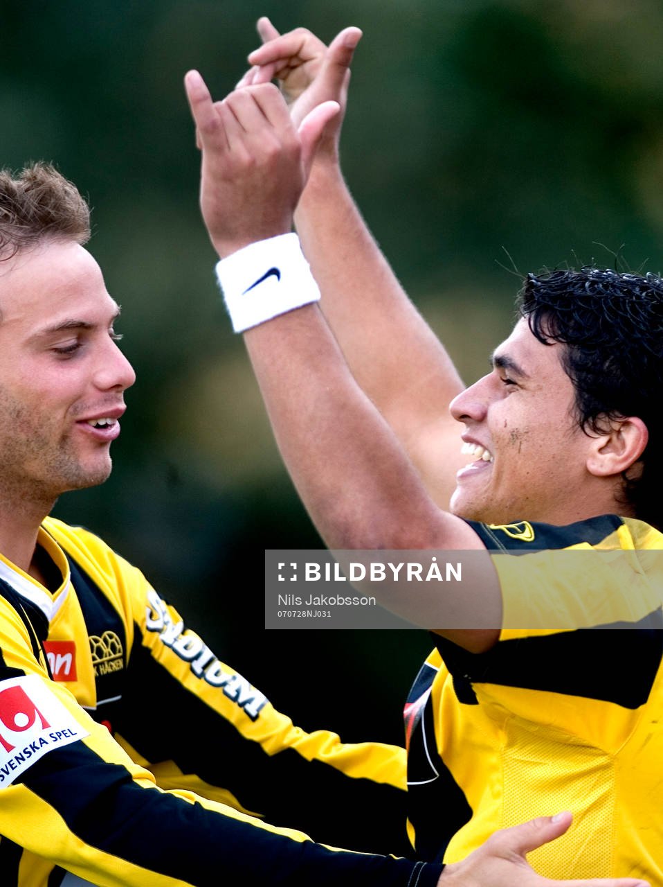  Paulo José de Oliveiera, Häcken, jubel efter 3-0, Daniel Forsell, Häcken.