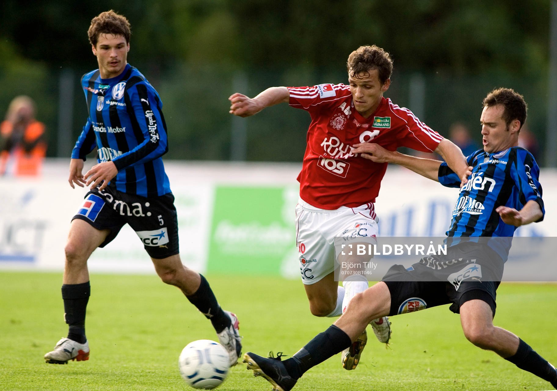  Tighe Dombrowski, Sirius, Shpetim Hasani, Degerfors och Fredrik Olsson, Sirius.