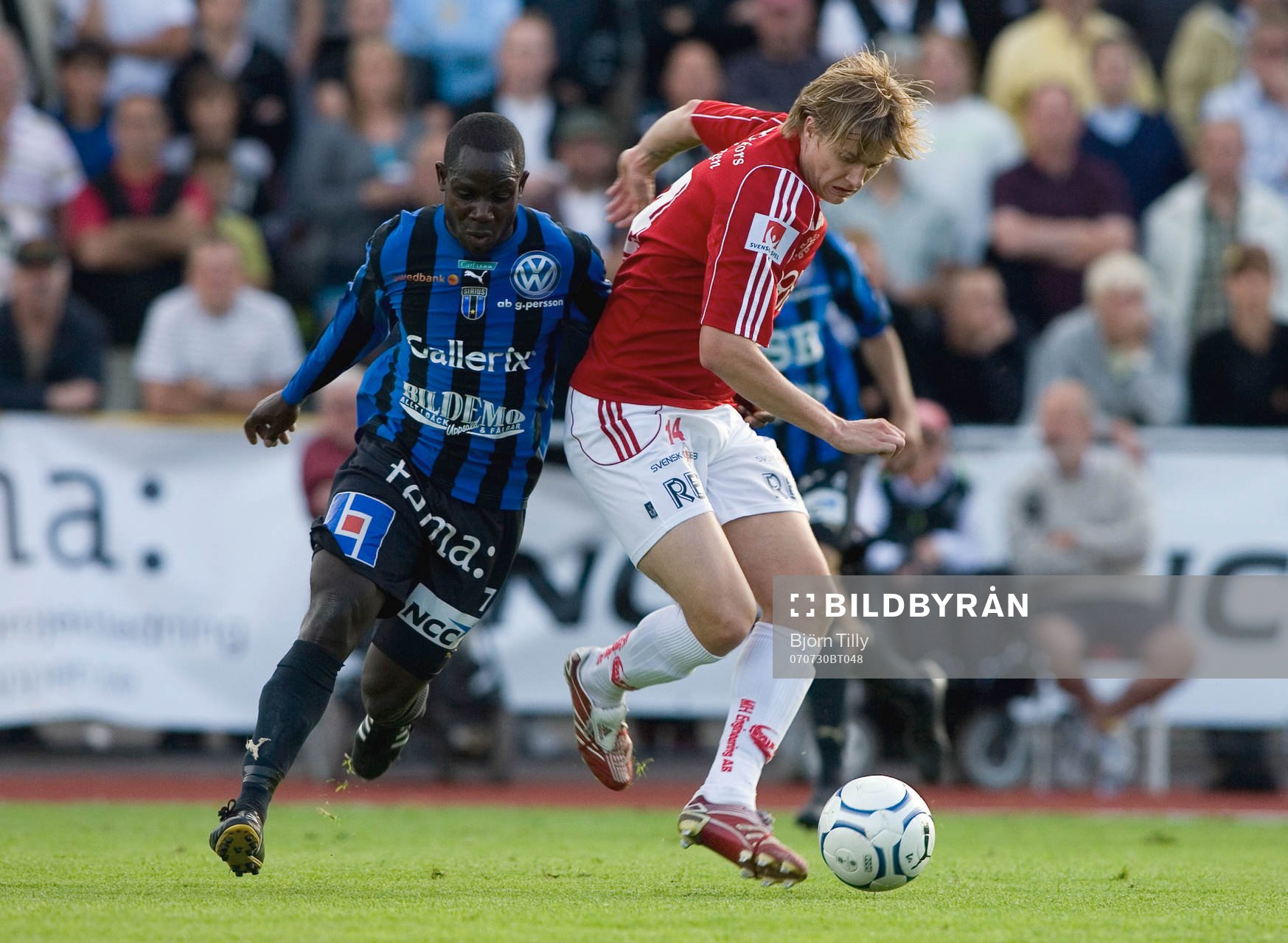  Daouda Sall, Sirius och Andreas Drugge, Degerfors som gjorde Degerfors 2 mål.