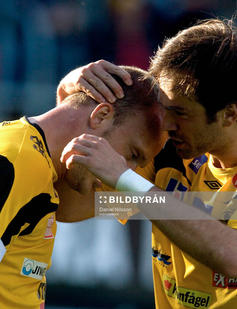   Marcus Ekenberg, Mjällby, jubel efter mål.