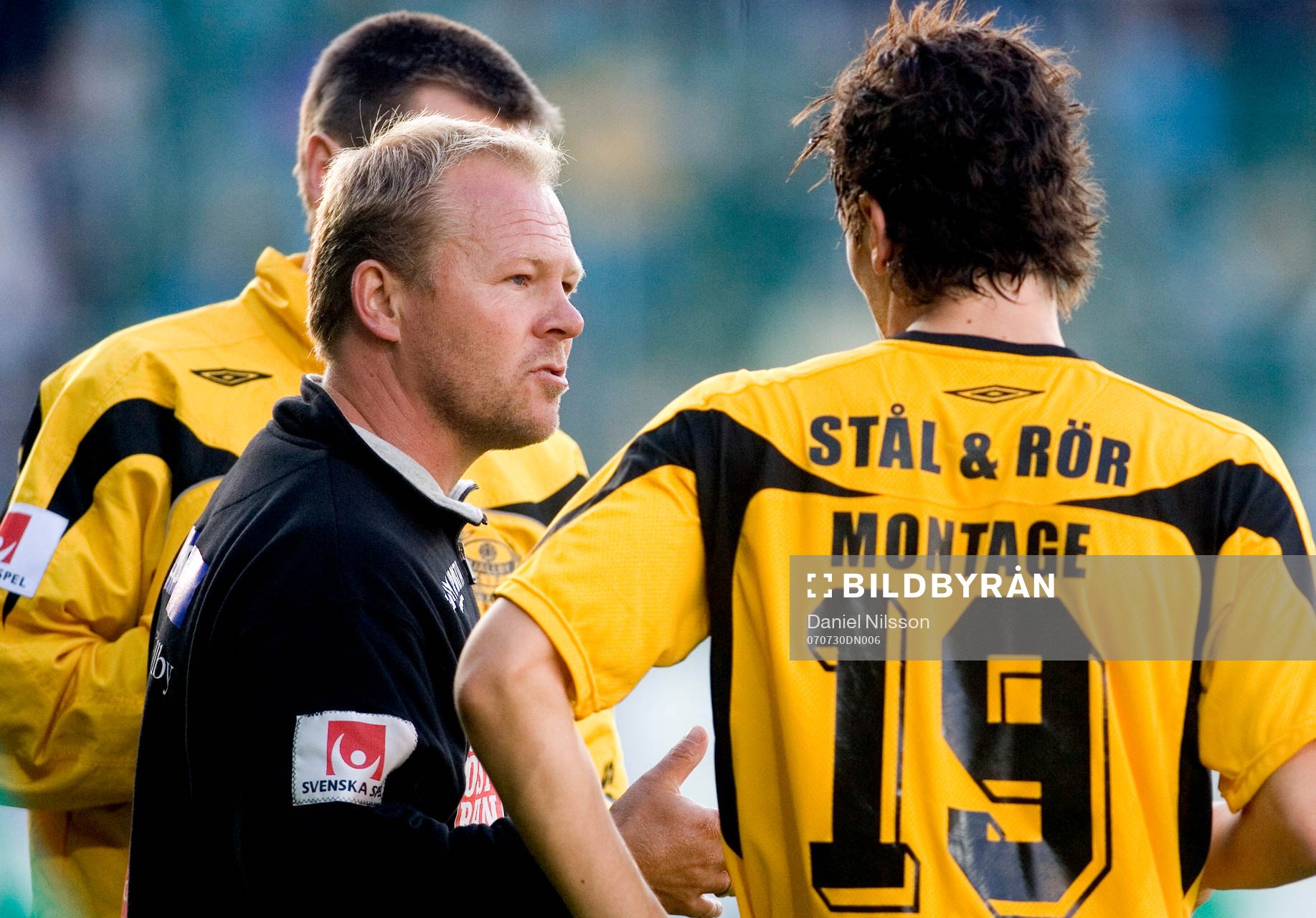   Thomas Andersson-Borstam, tränare Mjällby.