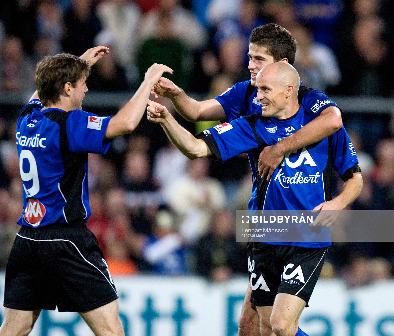 1-2, Magnus Arvidsson och Ajsel Kujovic pekar ut