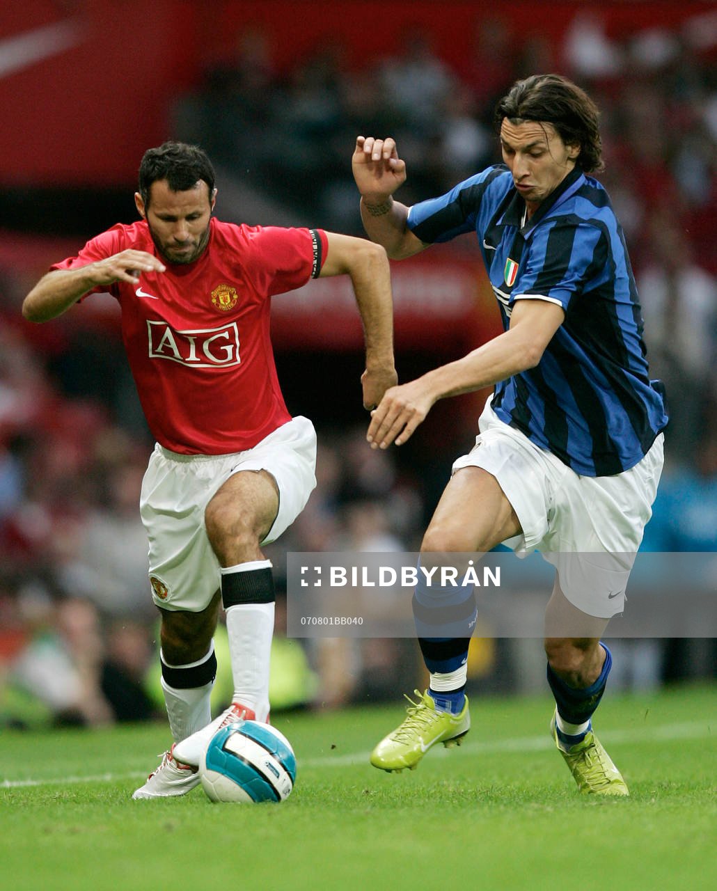 Ryan Giggs, Manchester United och Zlatan Ibrahimovic, Inter