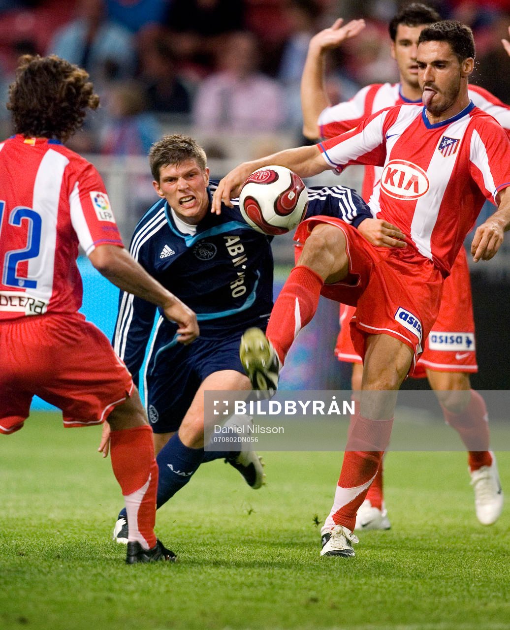 Klaas Jan Huntelaar, Ajax och Pablo Ibanez, Atletico Madrid