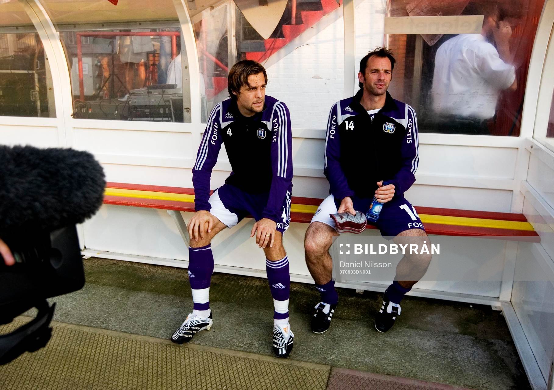Max Von Schleebrügge, Anderlecht, började på bänken
