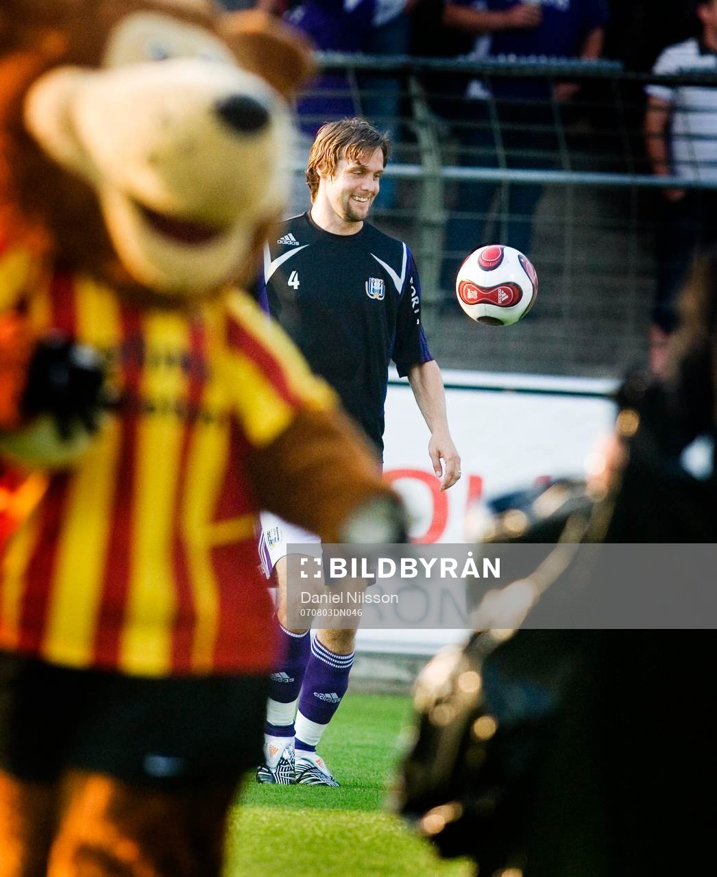 Max Von Schleebrügge, Anderlecht, på uppvärmningen